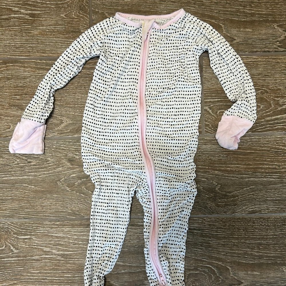 Little Sleepies - Pink Polka Dots (6-12 mo)
